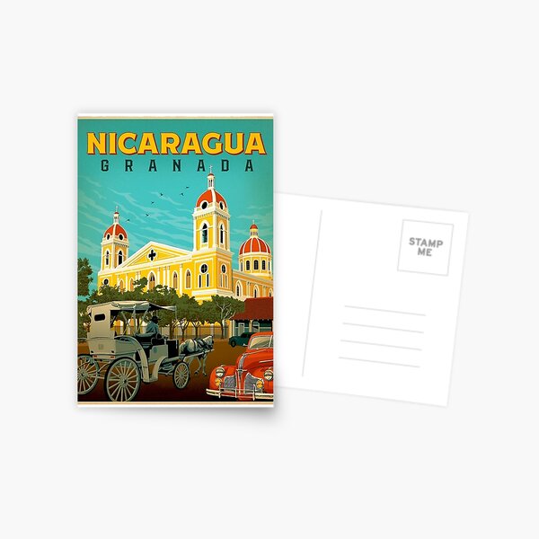 Item preview, GRANADA NICARAGUA : Vintage Travel Advertising Print designed and sold by posterbobs.