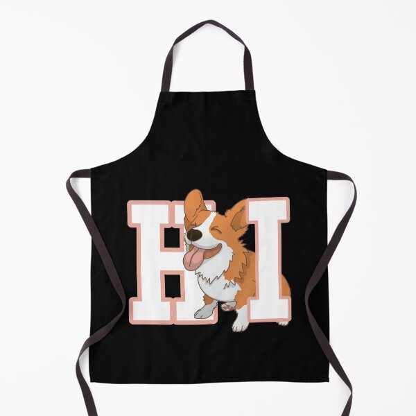 Item preview, hi, hello, dog over cat. cute corgi puppy, corgi lover designed and sold by efenem.