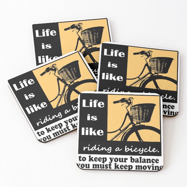 Item preview, Minimalist Icon T-shirt, Vintage Bike, Life is Like a Bicycle designed and sold by LanrivArtStudio.