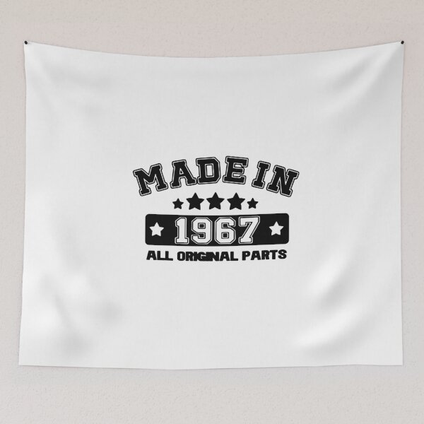 Item preview, Made in 1967 All Original Parts Gift Premium Apparel Funny Holiday Xmas designed and sold by DesignByHeartUK.