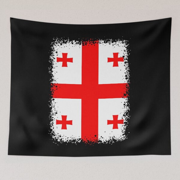 Item preview, Georgia Vintage Flag | Georgian Sakartvelo Flag designed and sold by MagicBoutique.