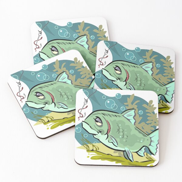 Item preview, Funny Cartoon Stoned Fish designed and sold by masteriven.