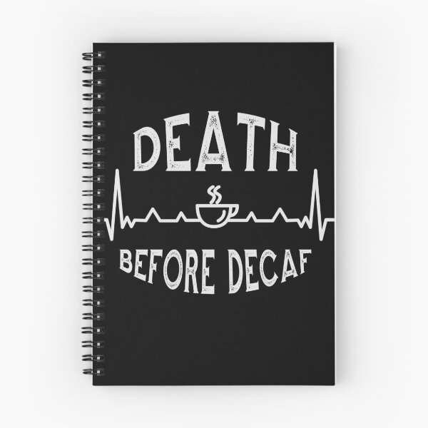 Item preview, Death before decaf! christmas or birthday gift for fans of real coffee.   designed and sold by Barb  Hamilton ⭐⭐⭐⭐⭐.