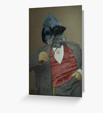 Gentlemen's club of exquisite plumage. Greeting Card