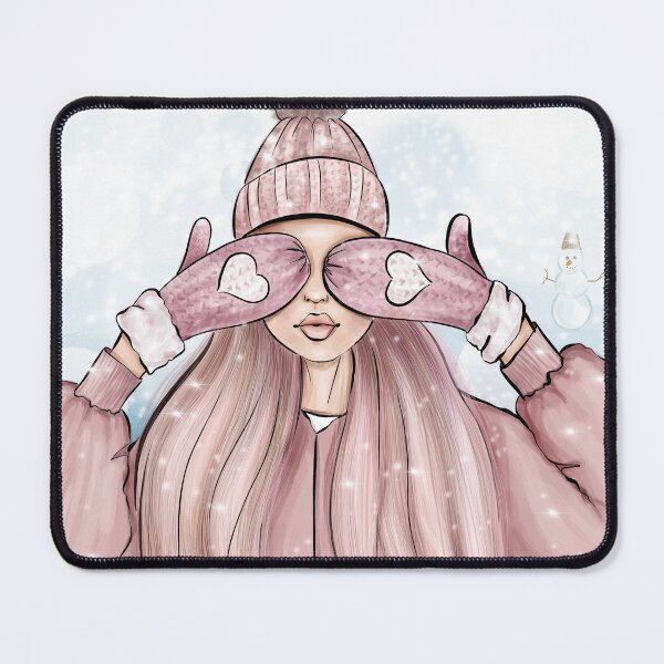 Item preview, Winter girl in mittens designed and sold by Vitadesire.