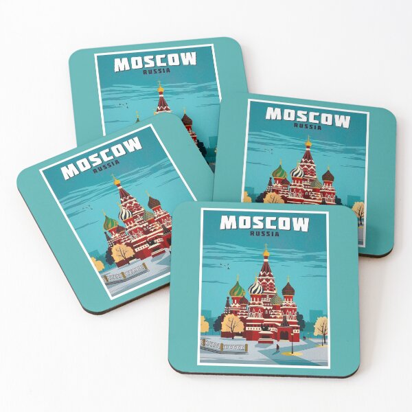 Item preview, MOSCOW RUSSIA : Vintage Travel Advertising Print designed and sold by posterbobs.