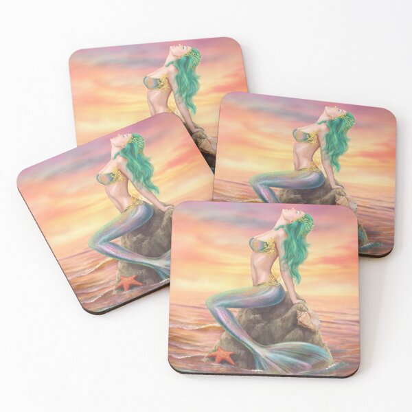 Item preview, Beautiful mermaid at sunset designed and sold by Alena Lazareva.