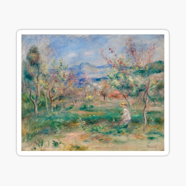Item preview, Landscape (Paysage) (1900–1905) by Pierre-Auguste RenoirImpressionist Painting  designed and sold by Designedbysm.