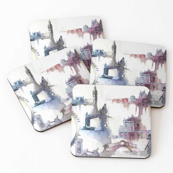 Item preview, London and the city of masks designed and sold by BMBIllustration.