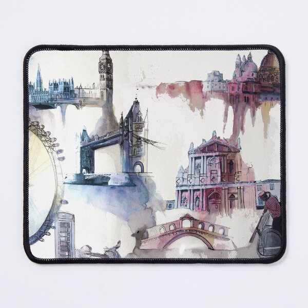 Item preview, London and the city of masks designed and sold by BMBIllustration.