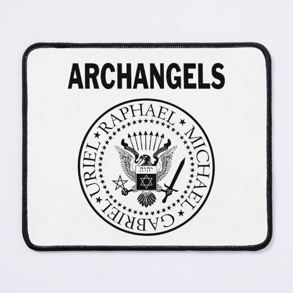 Item preview, Archangels: Lesser Banishing Ritual of the Pentagram - Retro Punk Rock Parody (VARIANT) designed and sold by Occult Designs.