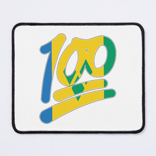 Item preview, St Vincent and the Grenadines flag 100 emoji designed and sold by IdentiTee Studios.