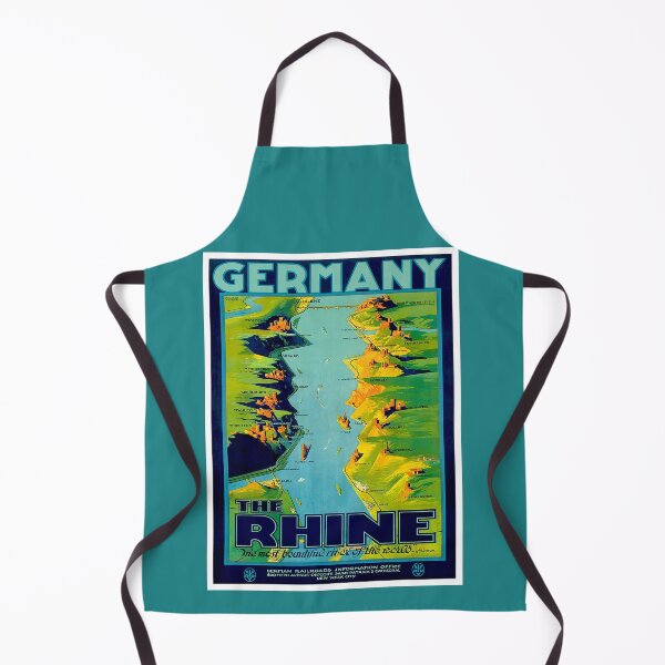 Item preview, RHINE RIVER GERMANY : Vintage Travel Advertising Print designed and sold by posterbobs.