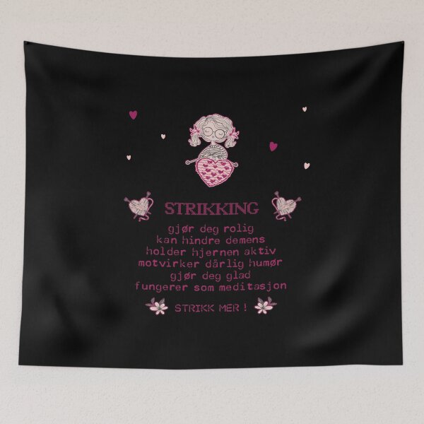 Item preview, Knitting calms you down - prevents dementia - brains fit designed and sold by Shirt-Designs.