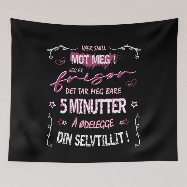 Artikelvorschau, Friseurin - Sei nett zu mir - 5 Minuten entworfen und verkauft von Shirt-Designs.