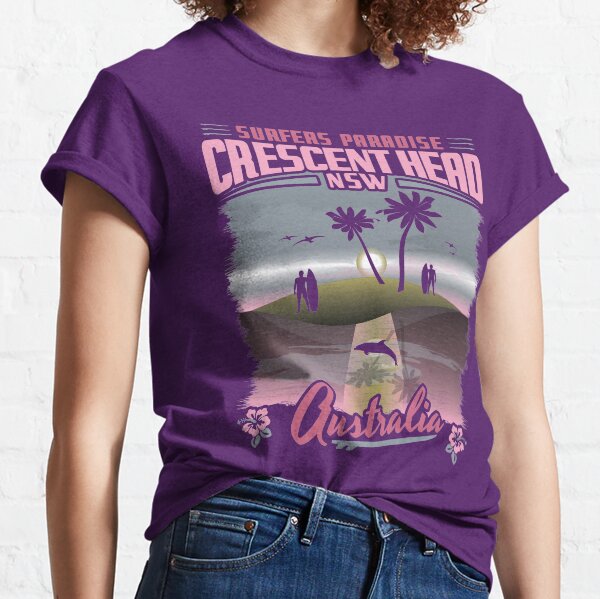 CRESCENT HEAD NEW SOUTH WALES AUSTRALIA - SURFERS PARADISE - BIG WAVE SURFING Classic T-Shirt