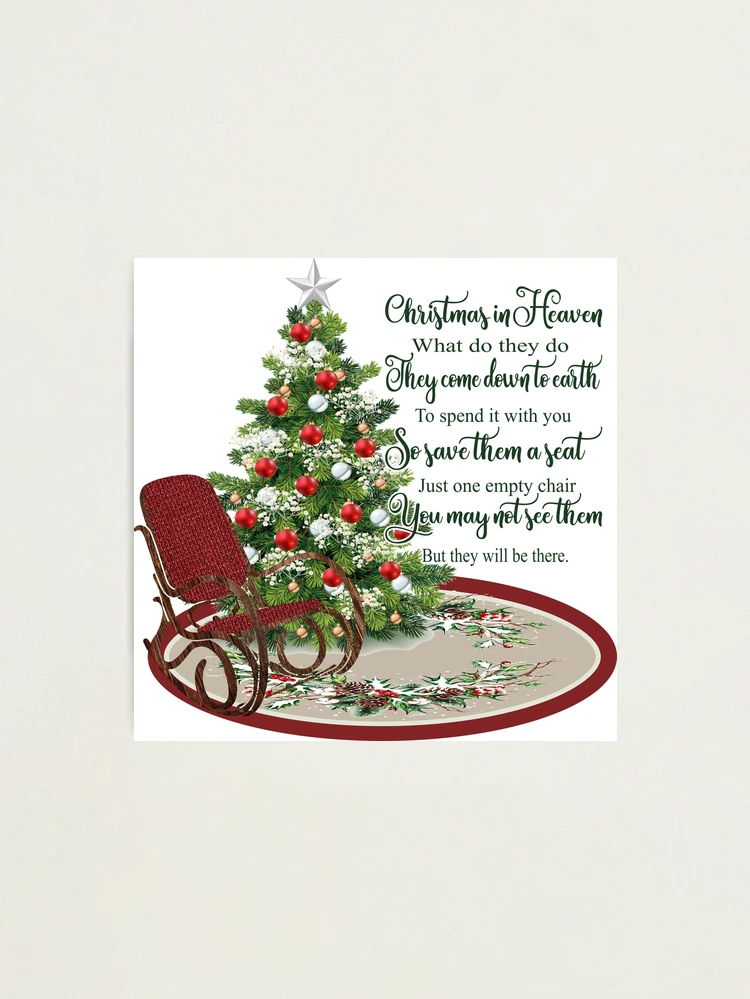 christmas-in-heaven-quote-photographic-print-for-sale-by-ornamentallyyou-redbubble for Free Printable Christmas In Heaven Poem Christmas in Heaven Quote