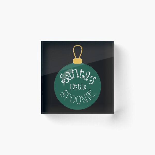 Item preview, Santa's Little Spoonie - Chronic illness bauble  designed and sold by SunnyAlloy.