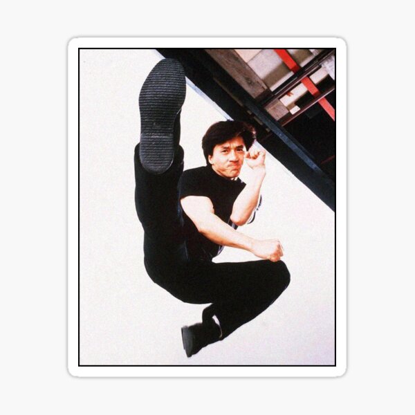 young jackie chan Sticker