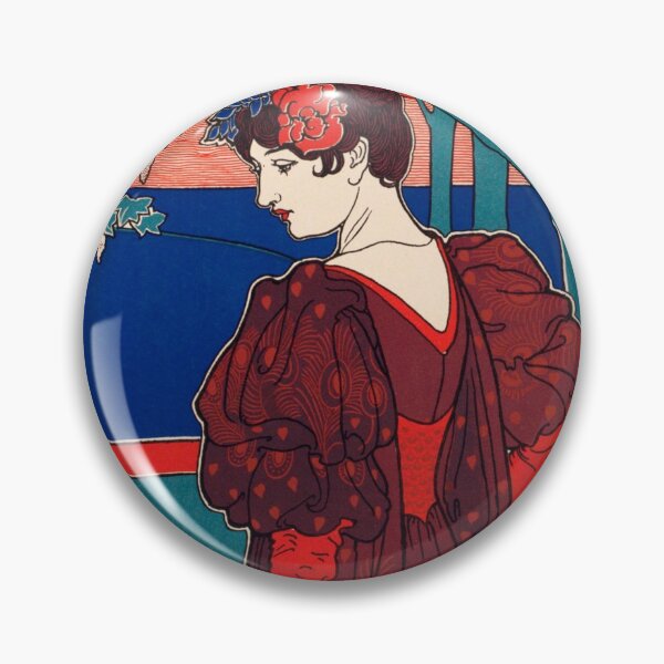 Item preview, Vintage Woman with Peacocks designed and sold by IliaLobell.