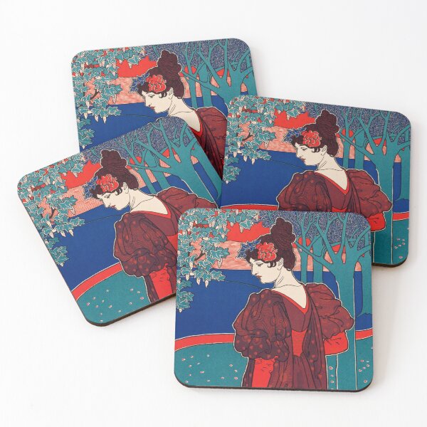 Item preview, Vintage Woman with Peacocks designed and sold by IliaLobell.