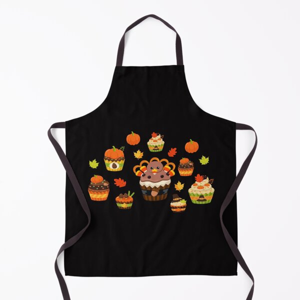 Item preview, thanksgiving cute pumpkin cupcakes with turkey cup cakes designed and sold by lady-fiona.