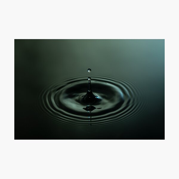 Item preview, Water Droplet Photography Dark designed and sold by BeThePhoto.