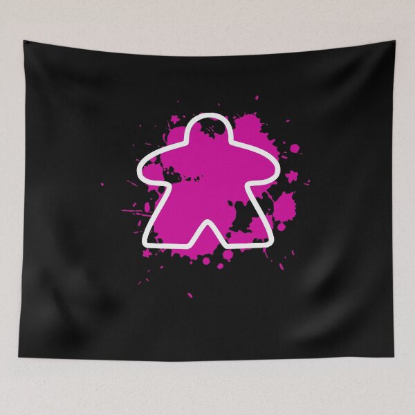 Item preview, Abstract Meeple - Pink designed and sold by MadeByMeeples.