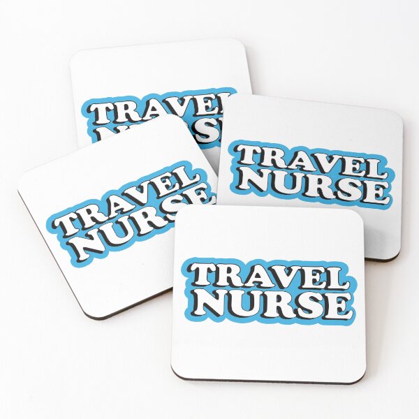 Item preview, Travel Nurse Blue Typography designed and sold by Preents.