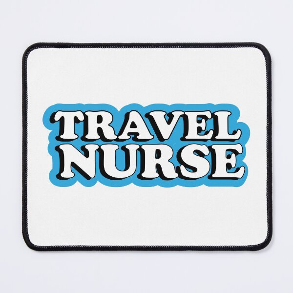 Item preview, Travel Nurse Blue Typography designed and sold by Preents.