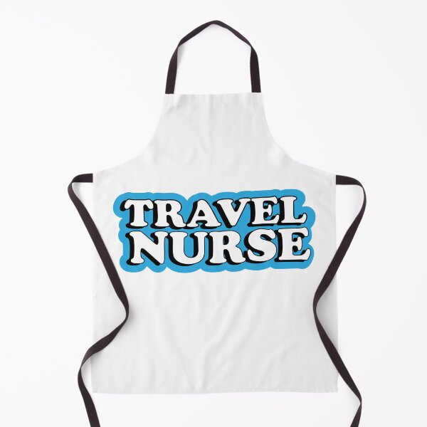 Item preview, Travel Nurse Blue Typography designed and sold by Preents.