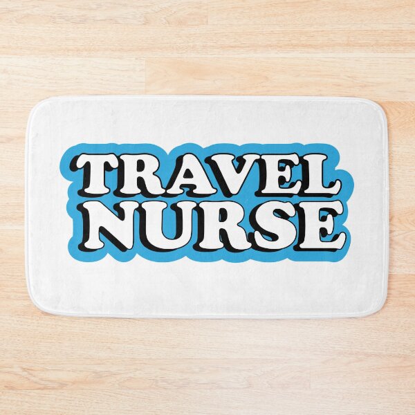 Item preview, Travel Nurse Blue Typography designed and sold by Preents.