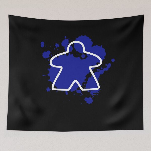 Item preview, Abstract Meeple - Dark Blue designed and sold by MadeByMeeples.