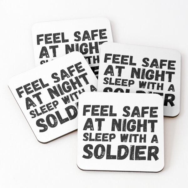 Item preview, Military Humor - Feel Safe At Night Sleep With A Soldier designed and sold by Krysanthe.