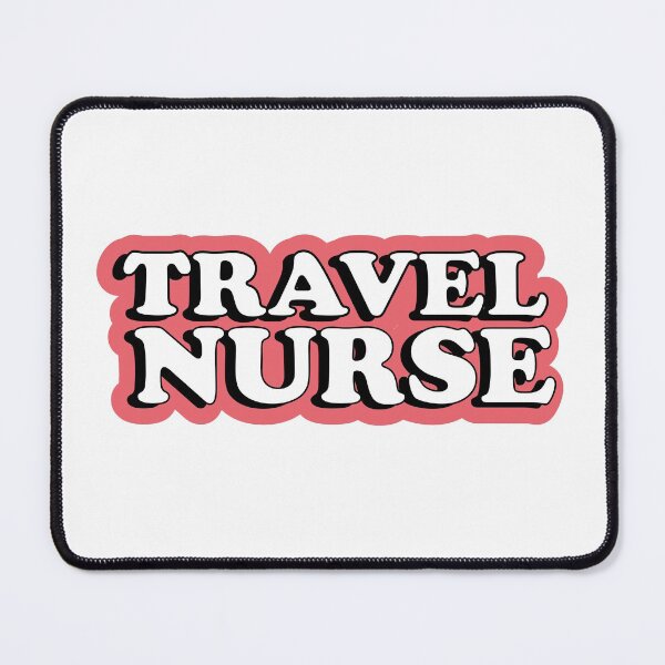 Item preview, Travel Nurse Red Typography designed and sold by Preents.