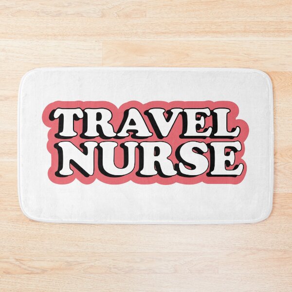 Item preview, Travel Nurse Red Typography designed and sold by Preents.