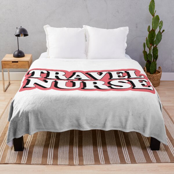 Item preview, Travel Nurse Red Typography designed and sold by Preents.