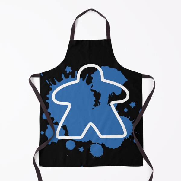 Aperçu de l'œuvre Meeple abstrait – « Meeple Minded » Bleu créée et vendue par MadeByMeeples.