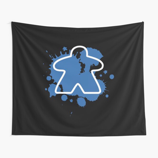 Item preview, Abstract Meeple - 'Meeple Minded' Blue designed and sold by MadeByMeeples.