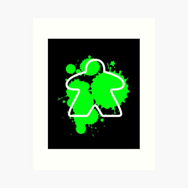 Item preview, Abstract Meeple - Green designed and sold by MadeByMeeples.