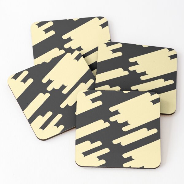 Item preview, black and light khaki abstract designed and sold by Risala.