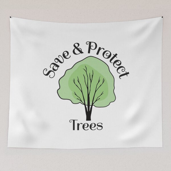 Item preview, Environmentalists slogan Save and Protect trees designed and sold by Innet.