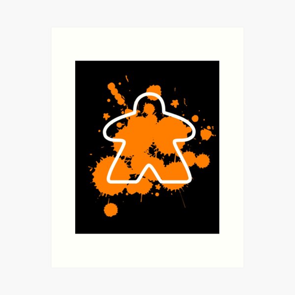 Item preview, Abstract Meeple - Orange designed and sold by MadeByMeeples.