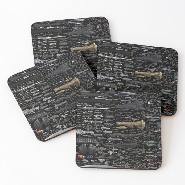 Item preview, Size comparison of Sci-fi spaceships designed and sold by Art Oasis.