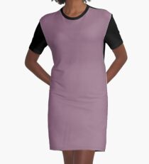 Mauve Graphic T-Shirt Dress
