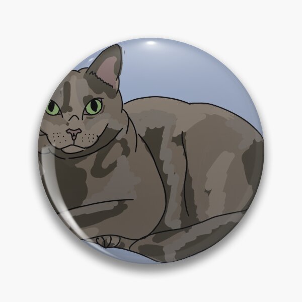 Item preview, Russian Blue Cat designed and sold by ThreeBearsArt.