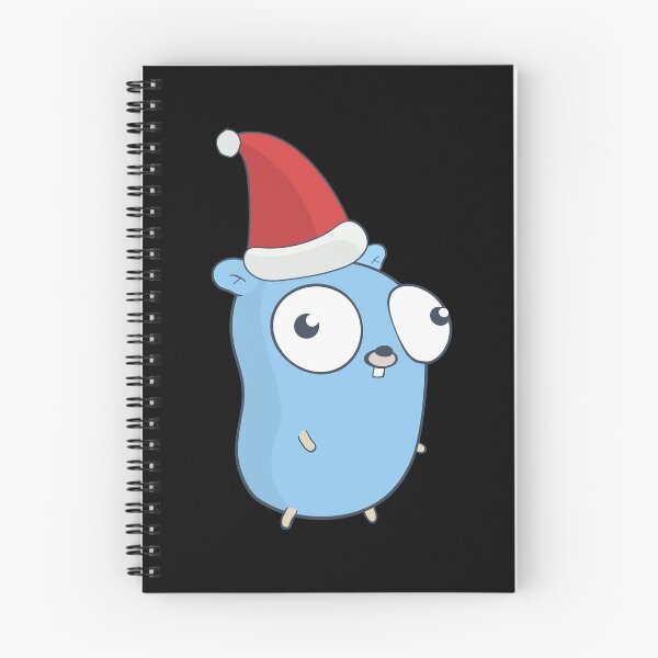 Item preview, Gopher – Go Mascot with a Christmas Hat designed and sold by cookieandcode.