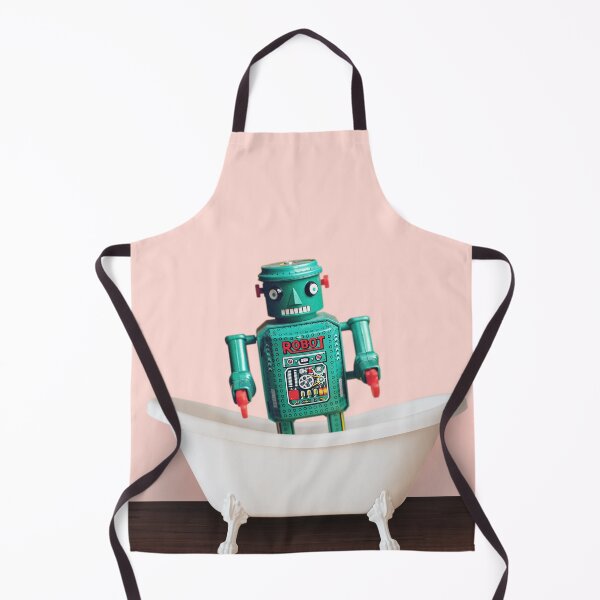 Item preview, Playing robot in bathtub#pink designed and sold by ESCAPZ.