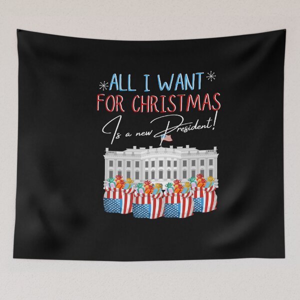 Item preview, All I want for Christmas is a new President Funny | Sarcastic Political Anti Biden Design designed and sold by HROC.