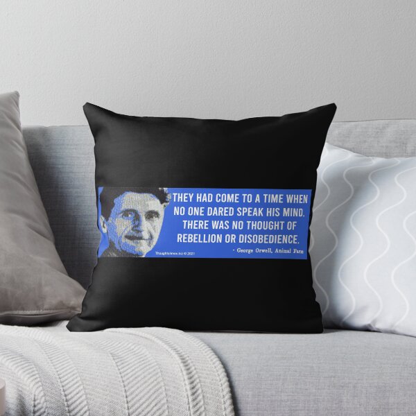 Orwell the Prophet Throw Pillow